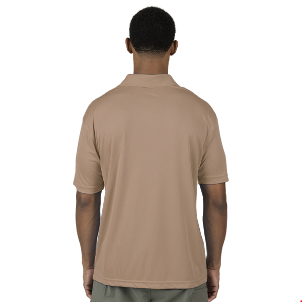 MENS VALUE MOISTURE WICKING S/S POLO  -  TAN 2 EXTRA LARGE SOLID