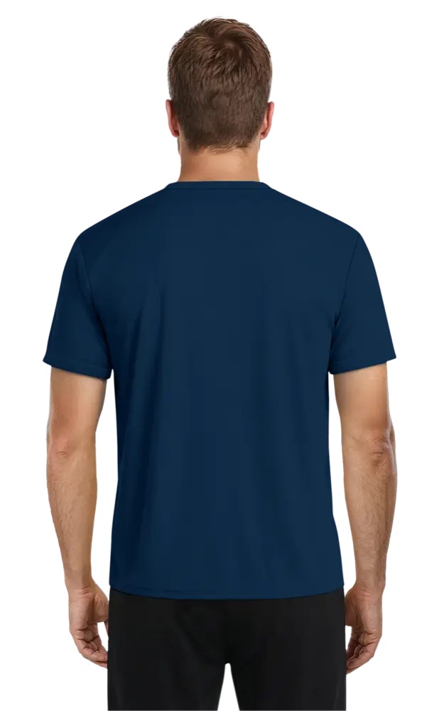 ADULT SOLID WICKING T   -  NAVY 2 EXTRA LARGE SOLID