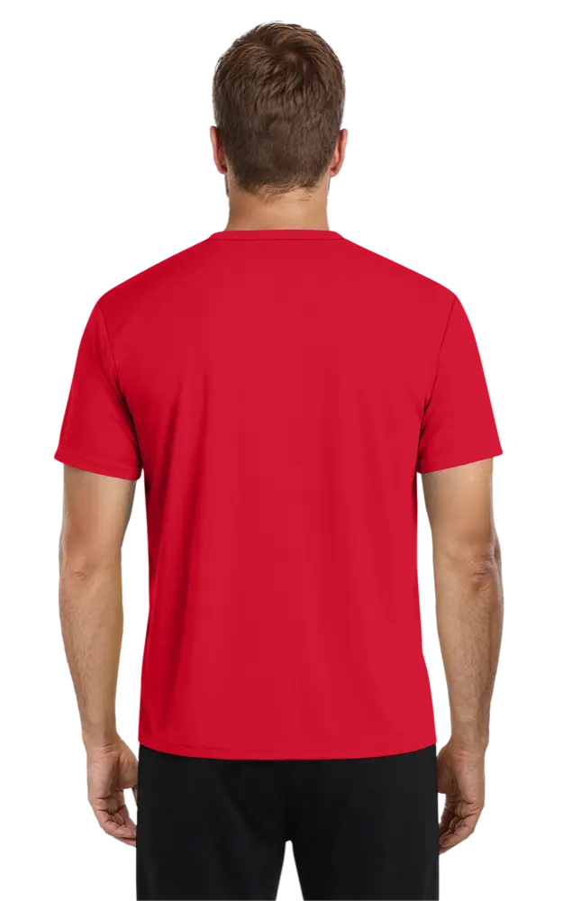 ADULT SOLID WICKING T   -  RED 2 EXTRA LARGE SOLID