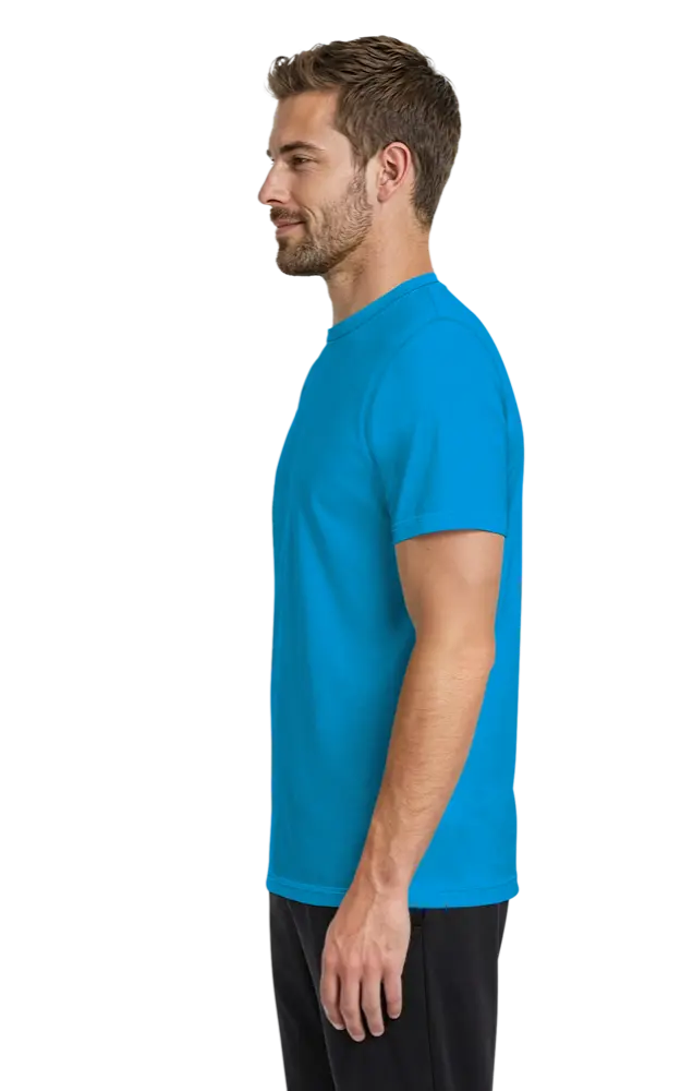 ADULT SOLID WICKING T   -  TURQUOISE 2 EXTRA LARGE SOLID