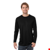 ADULT VALUE L/S WICKING TEE  -  BLACK 2 EXTRA LARGE SOLID