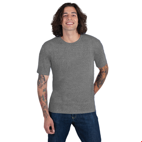 ADULT TRIBLEND SHORT SLEEVE CREW NECK TEE  -  GREY 2 EXTRA LARGE SOLID