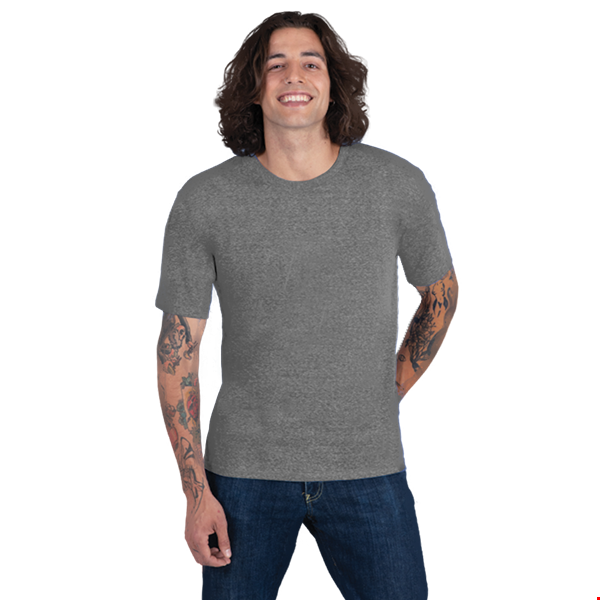 ADULT TRIBLEND SHORT SLEEVE CREW NECK TEE  -  GREY 2 EXTRA LARGE SOLID