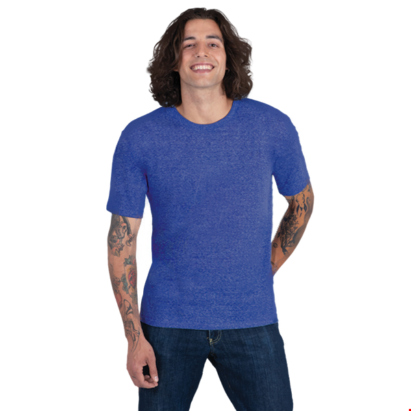 ADULT TRIBLEND SHORT SLEEVE CREW NECK TEE  -  ROYAL 2 EXTRA LARGE SOLID