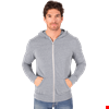 ADULT TRIBLEND ZIP FRONT HOODIE  -  LIGHT GREY 2 EXTRA LARGE SOLID