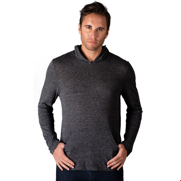 ADULT TRIBLEND PULLOVER HOODIE  -  BLACK 2 EXTRA LARGE SOLID