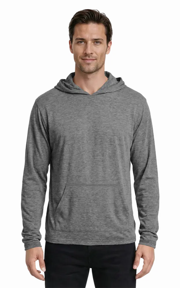 ADULT TRIBLEND PULLOVER HOODIE  -  GREY 2 EXTRA LARGE SOLID