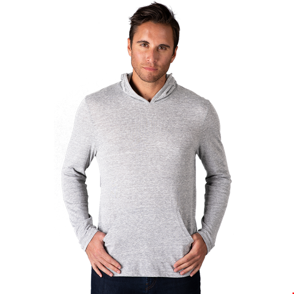 ADULT TRIBLEND PULLOVER HOODIE  -  LIGHT GREY 2 EXTRA LARGE SOLID