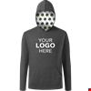 YOUR LOGO HERE ADULT TRIBLEND PULLOVER HOODIE BLACK 2 EXTRA LARGE SOLID