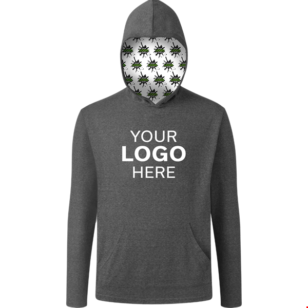 YOUR LOGO HERE ADULT TRIBLEND PULLOVER HOODIE GREY 2 EXTRA LARGE SOLID