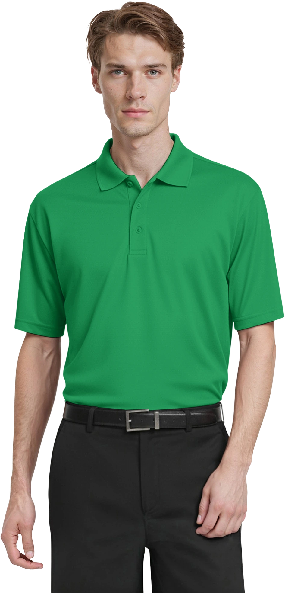 MENS S/S VALUE PIQUE POLO  -  KELLY 2 EXTRA LARGE SOLID