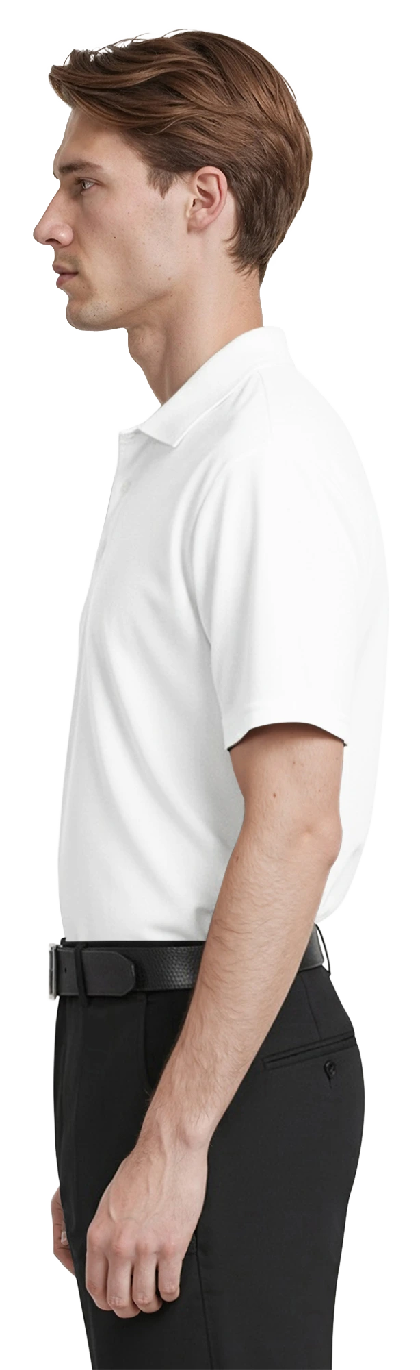 MENS S/S VALUE PIQUE POLO  -  WHITE 2 EXTRA LARGE SOLID