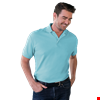 MENS VALUE SOFT TOUCH PIQUE POLO -  AQUA 2 EXTRA LARGE SOLID