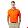 MEN'S HIGH VISIBILITY PIQUE POLO SOLID  -  ORANGE 2 EXTRA LARGE SOLID