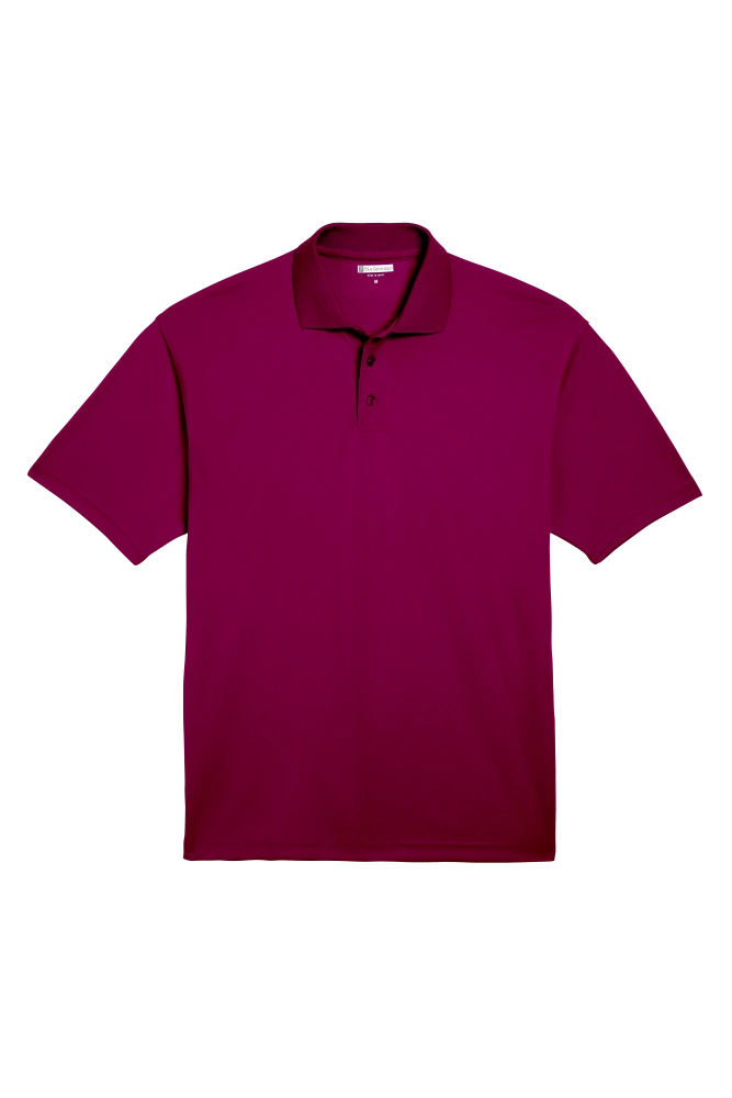 MENS AVENGER MICRO PIQUE S/S POLO BURGUNDY 2 EXTRA LARGE SOLID