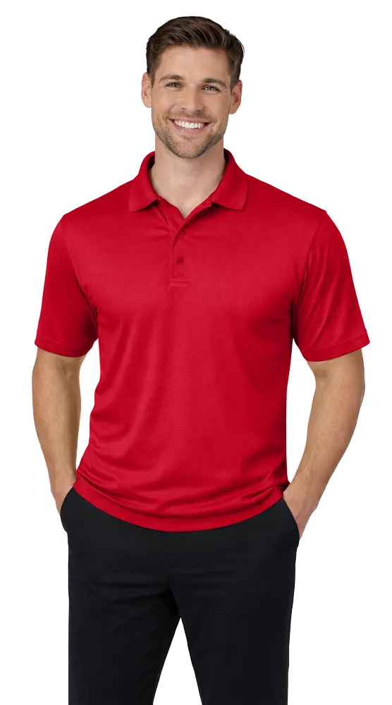 MENS AVENGER MICRO PIQUE S/S POLO RED 2 EXTRA LARGE SOLID