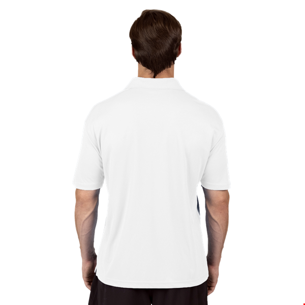 MENS AVENGER MICRO PIQUE S/S POLO WHITE 2 EXTRA LARGE SOLID