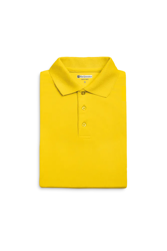 MENS AVENGER MICRO PIQUE S/S POLO YELLLOW 2 EXTRA LARGE SOLID