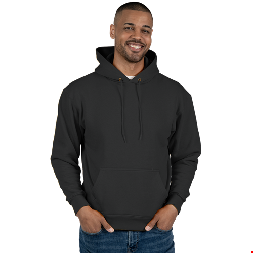 ADULT FLEECE PULLOVER HOODIE  -  BLACK 2 EXTRA LARGE SOLID