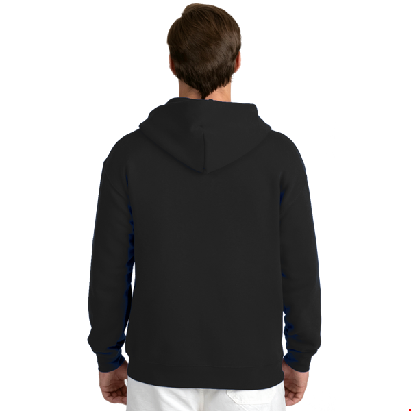 ADULT FLEECE PULLOVER HOODIE  -  BLACK 2 EXTRA LARGE SOLID