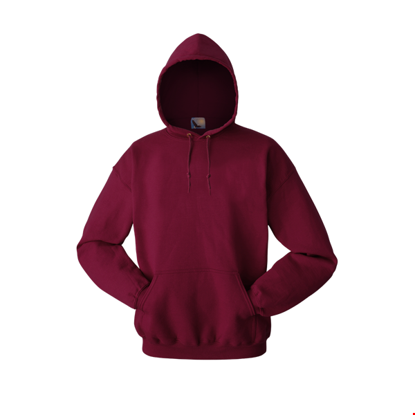 ADULT FLEECE PULLOVER HOODIE  -  BURGUNDY 2 EXTRA LARGE SOLID