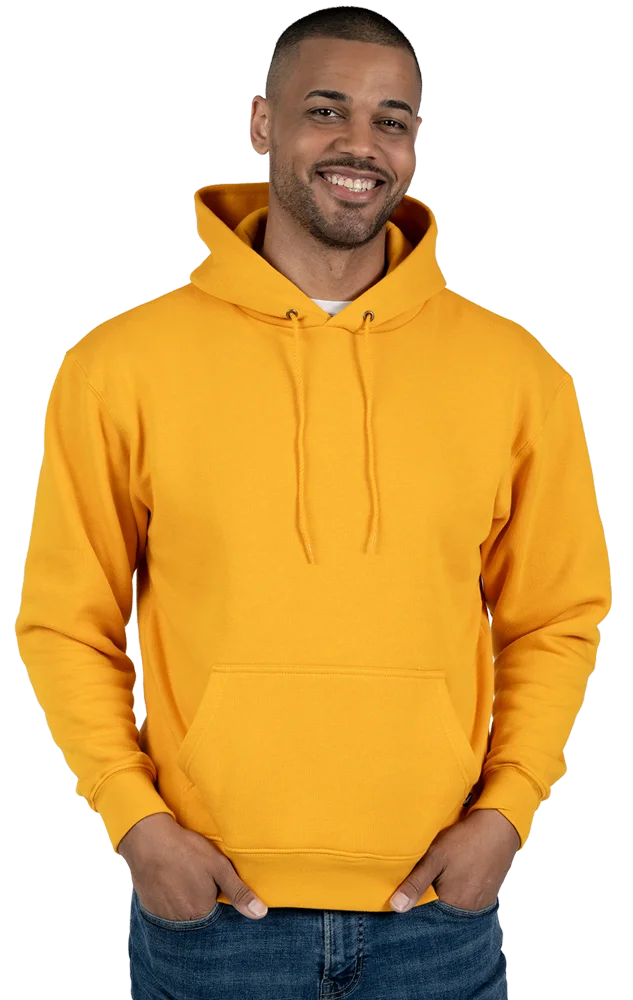ADULT FLEECE PULLOVER HOODIE  -  GOLD SMALL SOLID