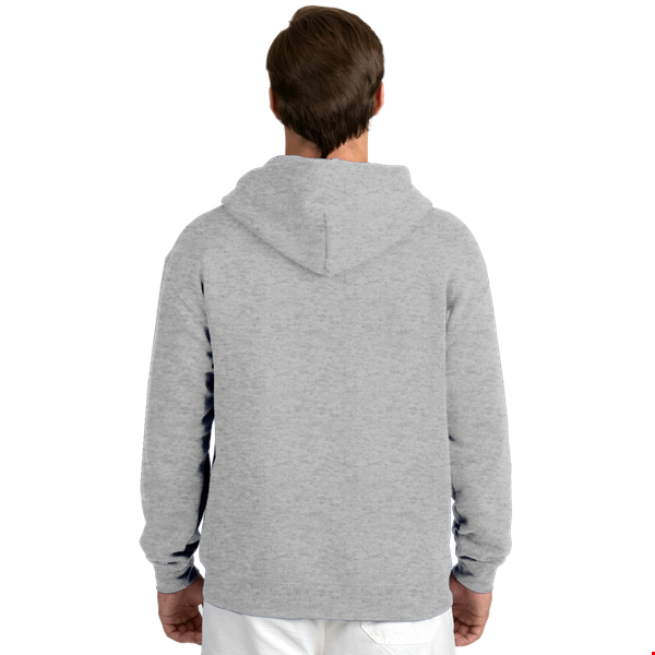 ADULT FLEECE PULLOVER HOODIE  -  HEATHER GREY 2 EXTRA LARGE SOLID