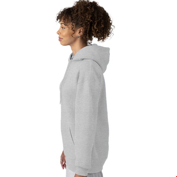 ADULT FLEECE PULLOVER HOODIE  -  HEATHER GREY 2 EXTRA LARGE SOLID