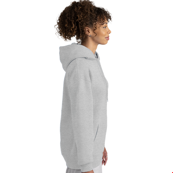 ADULT FLEECE PULLOVER HOODIE  -  HEATHER GREY 2 EXTRA LARGE SOLID