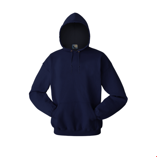 ADULT FLEECE PULLOVER HOODIE  -  NAVY 2 EXTRA LARGE SOLID