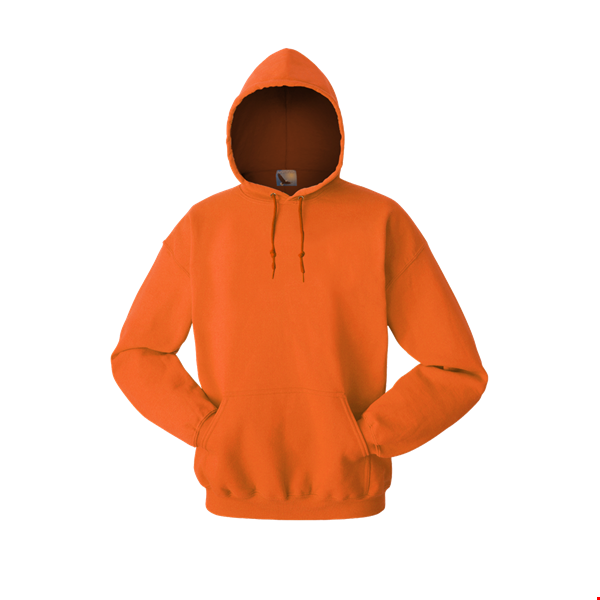 ADULT FLEECE PULLOVER HOODIE  -  ORANGE EXTRA LARGE SOLID