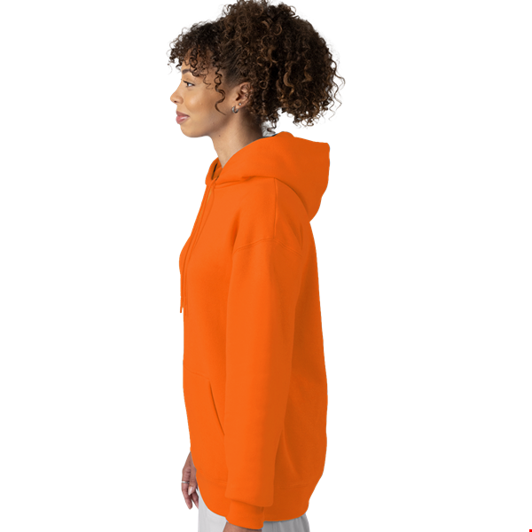 ADULT FLEECE PULLOVER HOODIE  -  ORANGE 2 EXTRA LARGE SOLID