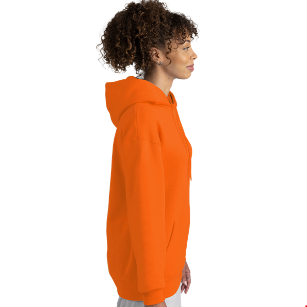 ADULT FLEECE PULLOVER HOODIE  -  ORANGE 2 EXTRA LARGE SOLID