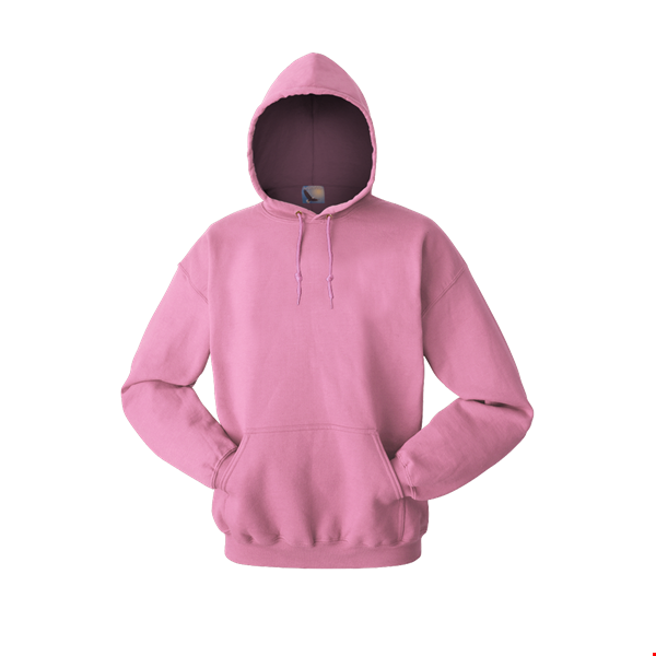 ADULT FLEECE PULLOVER HOODIE  -  DARK PINK 2 EXTRA LARGE SOLID