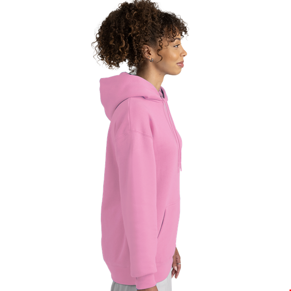 ADULT FLEECE PULLOVER HOODIE  -  DARK PINK 2 EXTRA LARGE SOLID