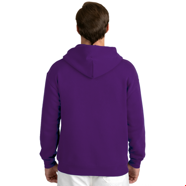 ADULT FLEECE PULLOVER HOODIE  -  TEAM PURPLE 2 EXTRA LARGE SOLID