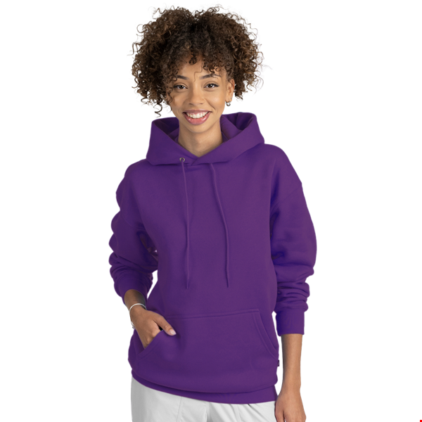 ADULT FLEECE PULLOVER HOODIE  -  TEAM PURPLE 2 EXTRA LARGE SOLID