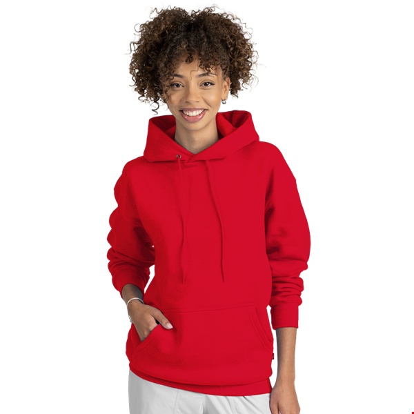 ADULT FLEECE TALL PULLOVER HOODIE  -  RED LARGE TALL SOLID