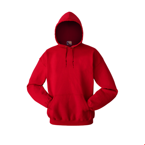 ADULT FLEECE PULLOVER HOODIE  -  RED 2 EXTRA LARGE SOLID