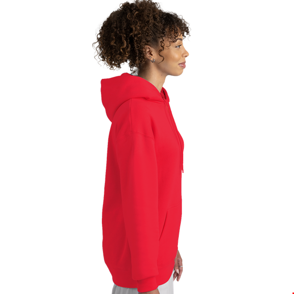 ADULT FLEECE TALL PULLOVER HOODIE  -  RED LARGE TALL SOLID