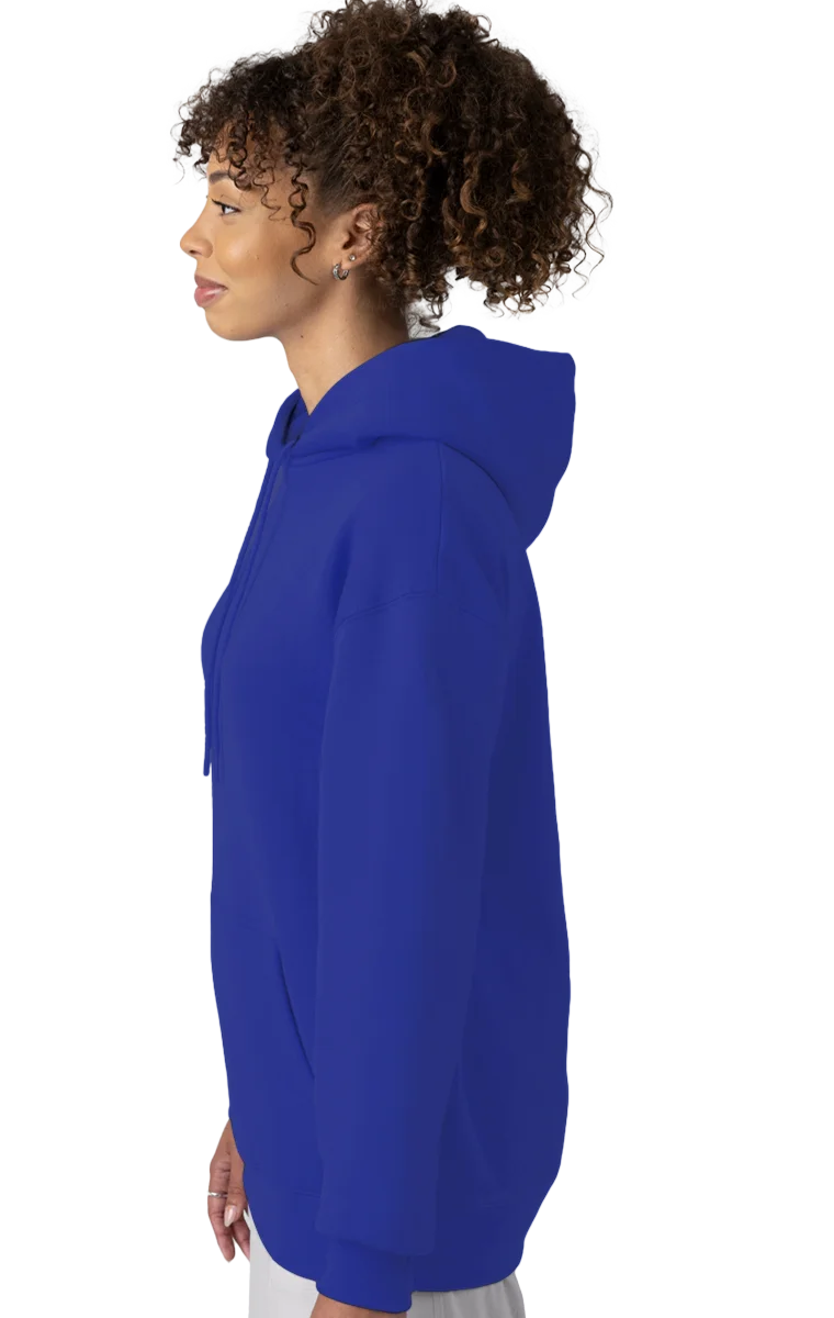 ADULT FLEECE PULLOVER HOODIE  -  ROYAL SMALL SOLID