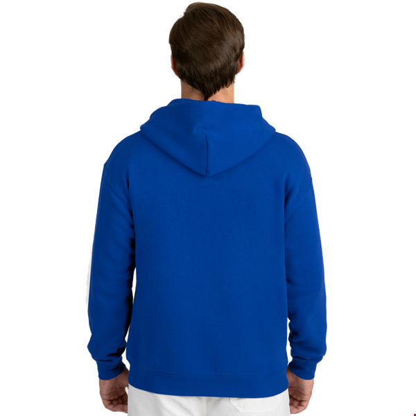 ADULT FLEECE ZIP FRONT HOODIE  -  ROYAL 2 EXTRA LARGE SOLID