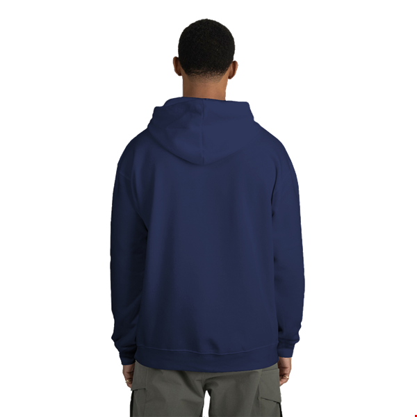 ADULT FLEECE PULL OVER HOODIE NAVY 2 EXTRA LARGE SOLID