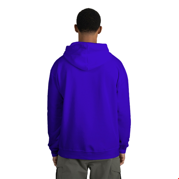 ADULT FLEECE PULL OVER HOODIE ROYAL 2 EXTRA LARGE SOLID