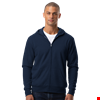 ADULT FLEECE ZIP FRONT HOODIE NAVY 2 EXTRA LARGE SOLID