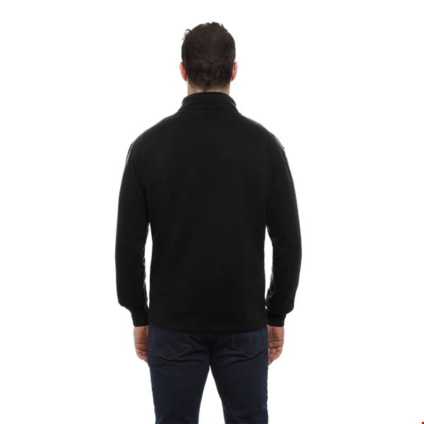 1/4 ZIP WESTPORT PULL OVER ESSENTIAL FLEECE BLACK 2 EXTRA LARGE SOLID