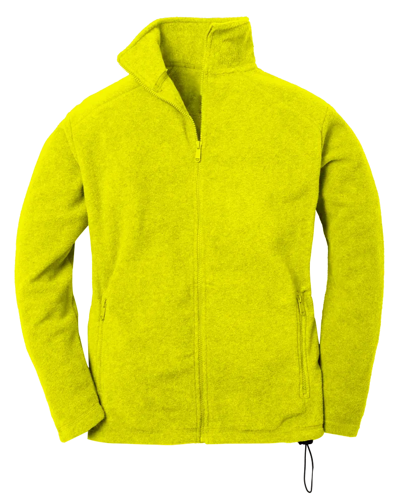 MENS POLAR FLEECE JACKET ### - YELLOW 2 EXTRA LARGE SOLID