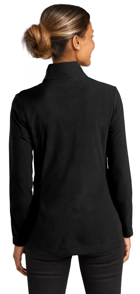 ADULT POLAR FLEECE L/S 1/2 ZIP PULLOVER  -  BLACK 2 EXTRA LARGE SOLID