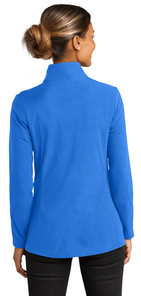 ADULT POLAR FLEECE L/S  1/2 ZIP PULLOVER  -  BLUE 2 EXTRA LARGE SOLID
