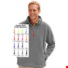 CUSTOM ZIPPER PULL POLAR FLEECE  L/S 1/2 ZIP PULLOVER GREY 2 EXTRA LARGE SOLID